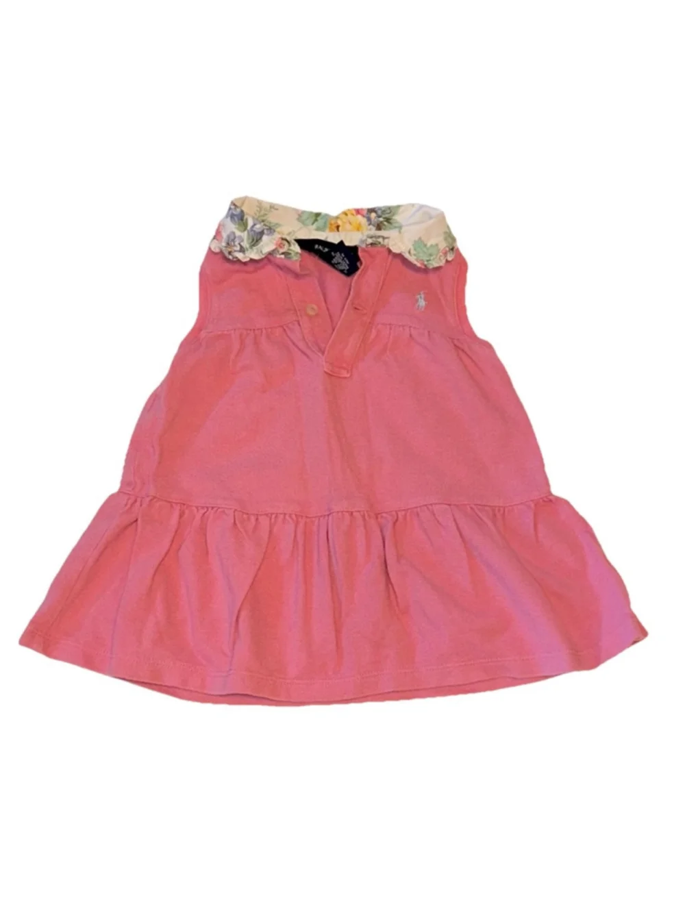 Baby Ralph Lauren Casual Dress Pink Floral 12 Months